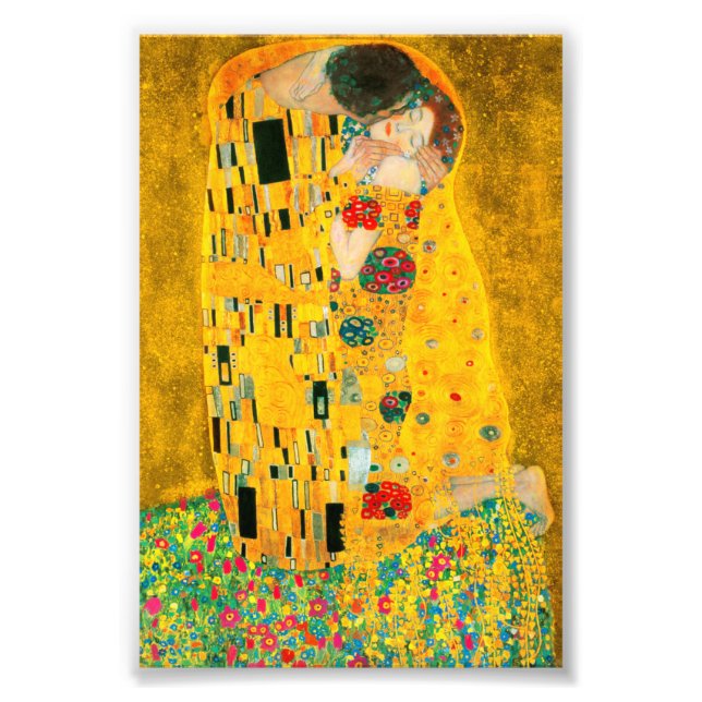Foto Gustav Klimt The Kiss (Frente)