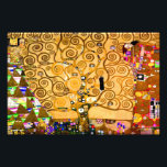 Foto Gustav Klimt Tree of Life<br><div class="desc">Imagen con el mural de Gustav Klimt The Tree of Life, The Stoclet Frieze (1905-1911). Consta de tres mosaicos: The Expectation, Knight y The Embrace. Se representa a una hermosa mujer, un árbol dorado y dos amantes en un abrazo. Un regalo maravilloso para los amantes del arte Art Nouveau y...</div>