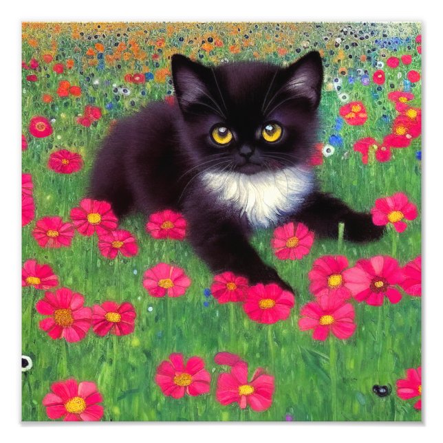 Foto Gustav Klimt Tuxedo Cat (Frente)