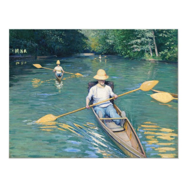 Foto Gustave Caillebotte - Barcas en el Yerres (Frente)