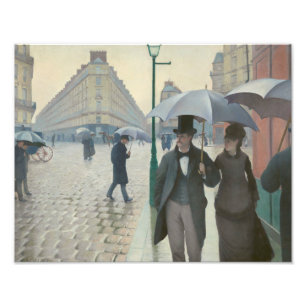 Foto Gustave Caillebotte - calle de París; Día lluvio
