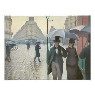 Foto Gustave Caillebotte - calle de París; Día lluvio