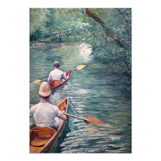 Foto Gustave Caillebotte - Canoes on the Yerres (Frente)