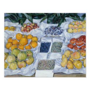 Foto Gustave Caillebotte - Fruta mostrada en un stand
