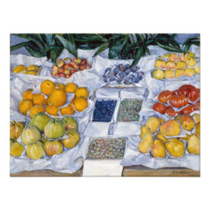 Foto Gustave Caillebotte - Frutas exhibidas en un puest
