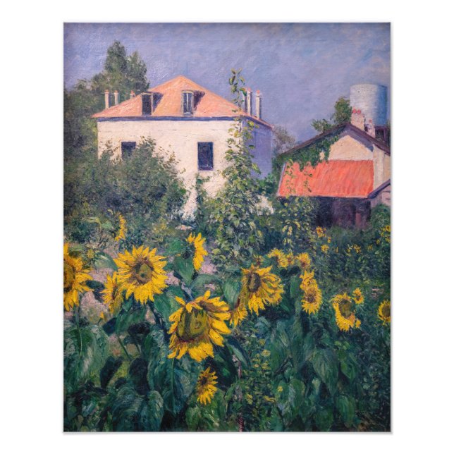 Foto Gustave Caillebotte - Girasoles, Jardín (Frente)