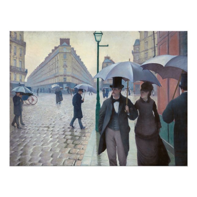 Foto Gustave Caillebotte - Paris Street; Rainy Day (Frente)