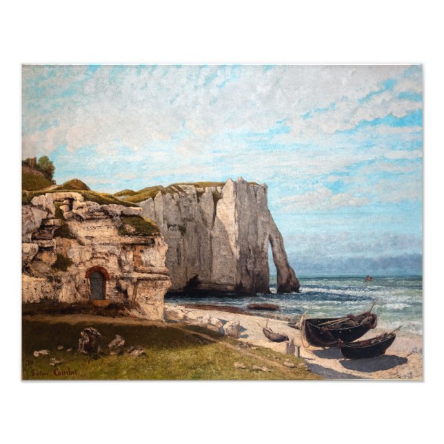 Foto Gustave Courbet - Acantilados en Etretat después d (Frente)
