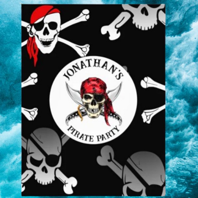 FOTO HABILIDADES DE FIESTAS PIRATAS (Discover the bold PIRATE PARTY SKULLS poster that adds edgy style and fierce spirit to any space. )
