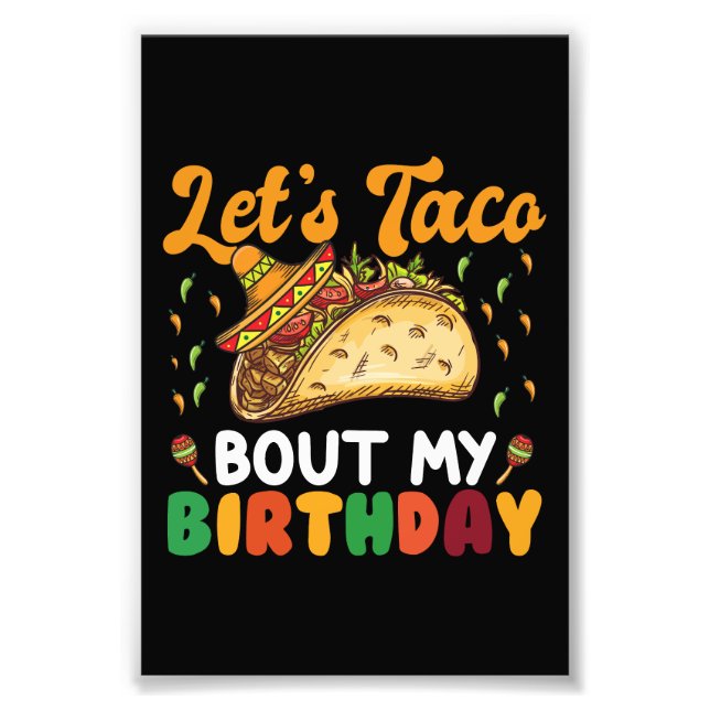 Foto Hablemos De Taco Sobre Mi Cumpleaños Fiesta Cinco  (Frente)