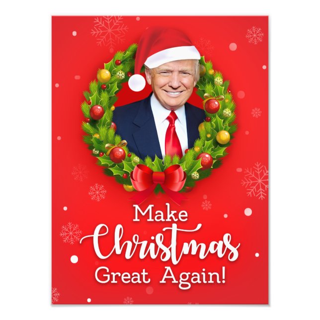 Foto Hacer grandes a los Navidades de nuevo Trump regal (Frente)