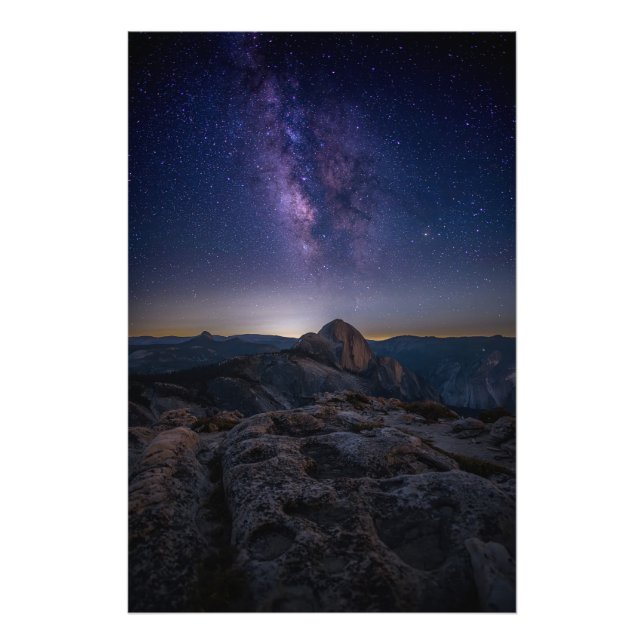 Foto Half Dome bajo la Vía Láctea (Frente)