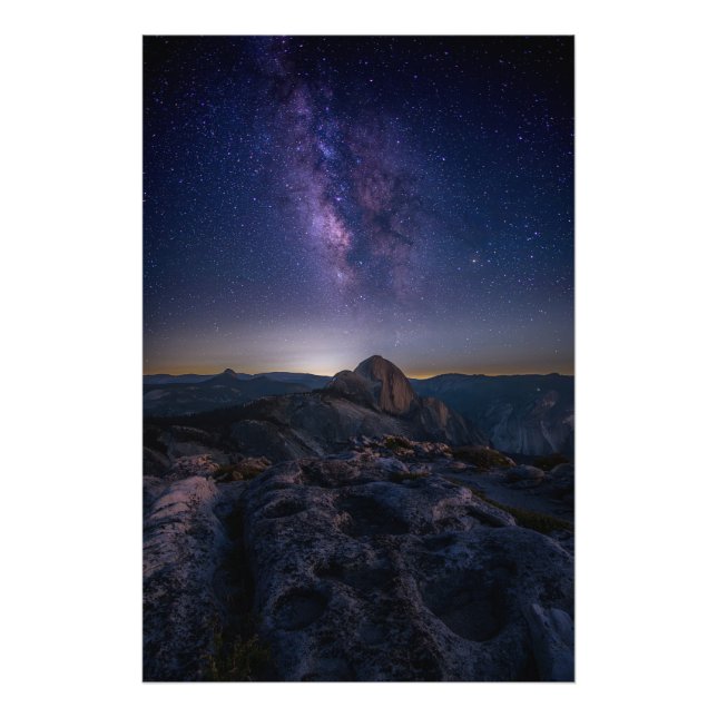 Foto Half Dome bajo la Vía Láctea (Frente)
