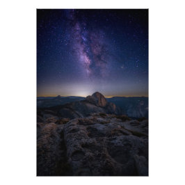 Foto Half Dome under Milky Way