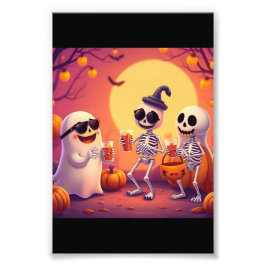 Foto Halloween épico: fantasmas lindos, calabazas y esq