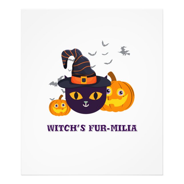 Foto Halloween fur-miliar de bruja (Frente)