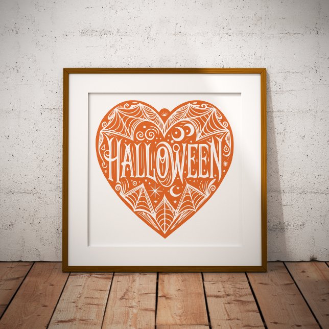 Foto Halloween Heart, Orange Heart Shape, Holiday (Subido por el creador)