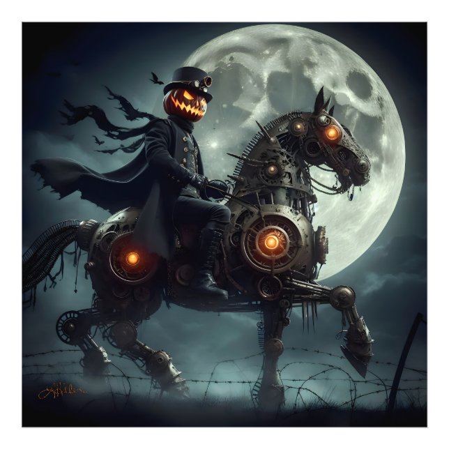 Foto Halloween Steampunk Headless Horseman (Frente)