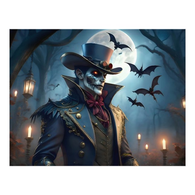 Foto Halloween Steampunk Sureño Caballero Zombie (Frente)