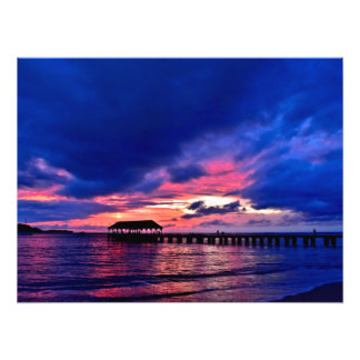 Foto Hanalei Pier en Sunset - Kauai, Hawaii