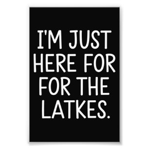 Foto Hanukkah, estoy aquí para los judíos de Latkes