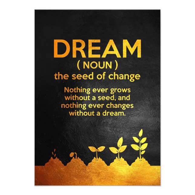 Foto Happiness Quote Dream Definition (Frente)