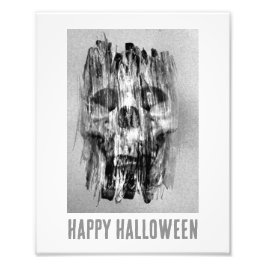 Foto Happy Halloween. Distressed skull