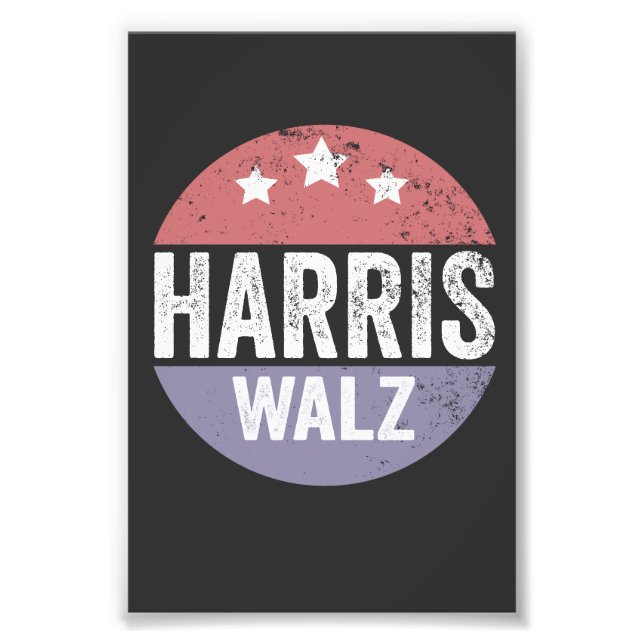Foto Harris Walz 2024 Elecciones Kamala Tim Waltz Améri (Frente)