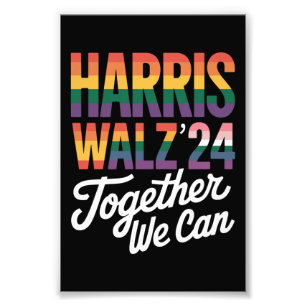 Foto Harris Walz 2024 Juntos Podemos Elección LGBTQIA 
