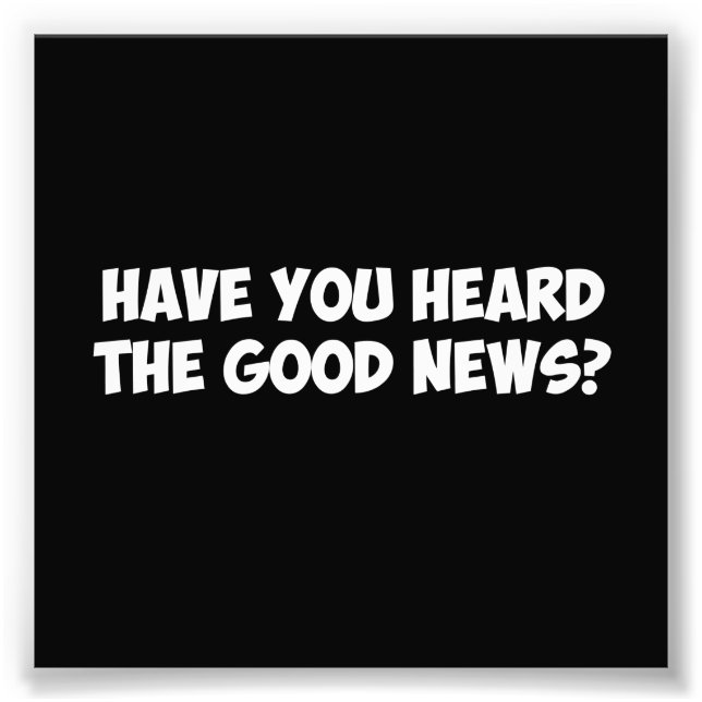 Foto ¿Has oído las buenas noticias? (Frente)