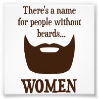 Hay un nombre para personas sin barba... MUJER