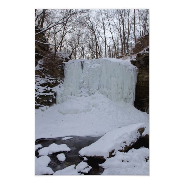 Foto Hayden Run cae en invierno, Columbus, Ohio (Frente)