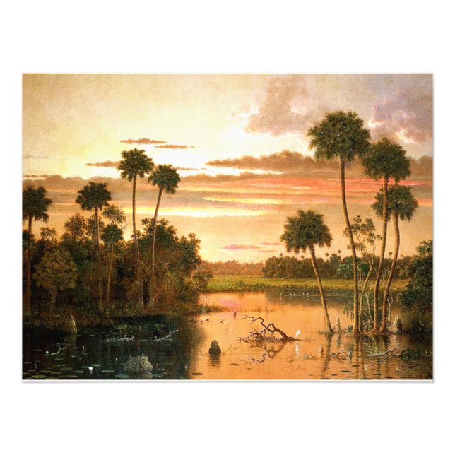 Foto Heade - Gran Florida Sunset, pintura de arte fino (Frente)