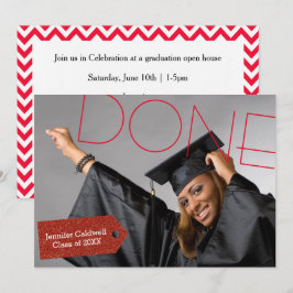 Foto hecha - Invitación a la fiesta de graduación