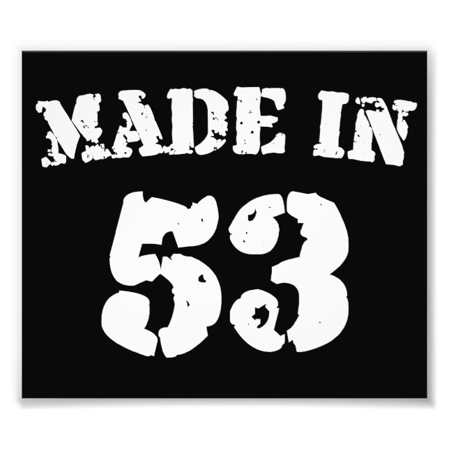 Foto Hecho En 1953 (Frente)