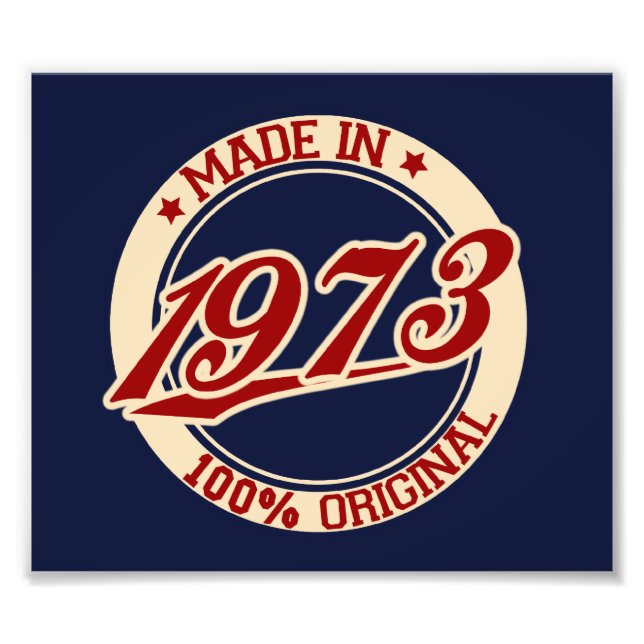 Foto Hecho En 1973 (Frente)