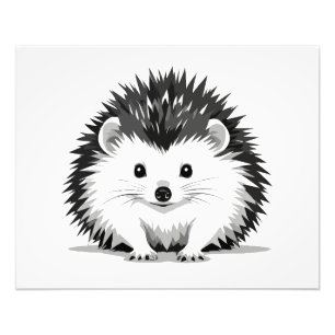 Foto Hedgehog Vector Retrato de Arte Gráfico Espíritu A