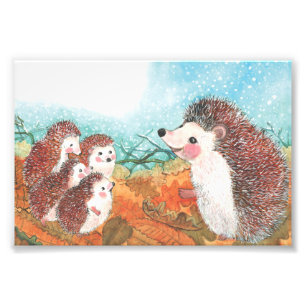 Foto Hedgehogs hablando entre sí Ilustracion