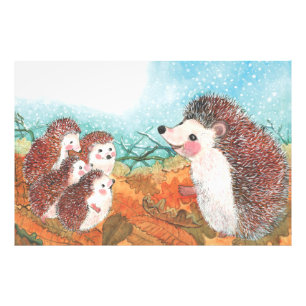 Foto Hedgehogs hablando entre sí Ilustracion