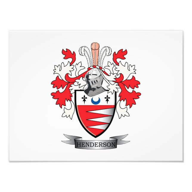 Foto Henderson Family Crest Coat of Arms (Frente)