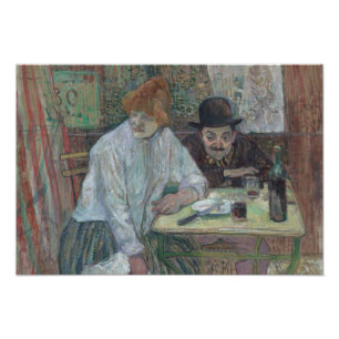 Foto Henri de Toulouse-Lautrec - En el Café La Mie