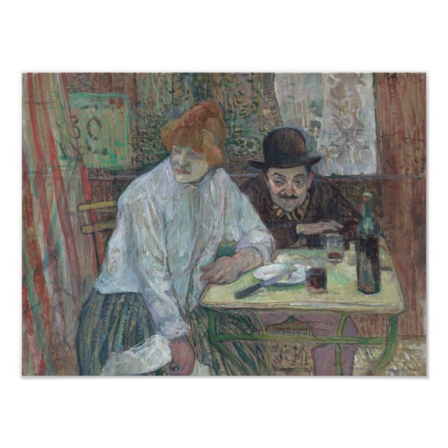 Foto Henri de Toulouse-Lautrec - En el Café La Mie (Frente)