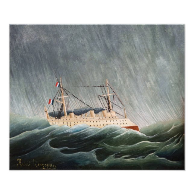 Foto Henri Rousseau - El barco en la tempestad (Frente)