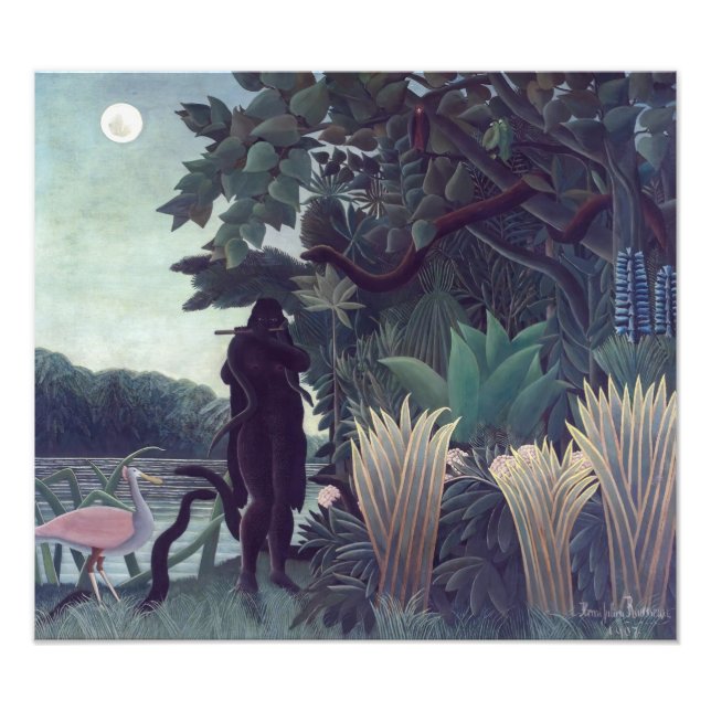 Foto Henri Rousseau - El encantador de serpientes (Frente)
