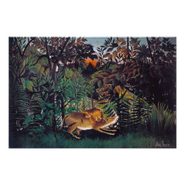Foto Henri Rousseau - El león hambriento