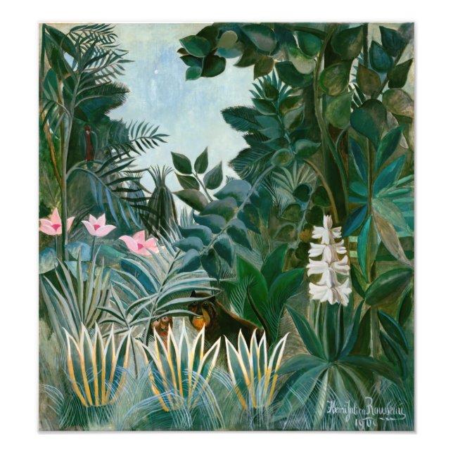Foto Henri Rousseau - La jungla ecuatorial (Frente)