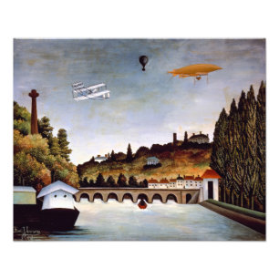 Foto Henri Rousseau - puente de Sèvres y colinas de Cla