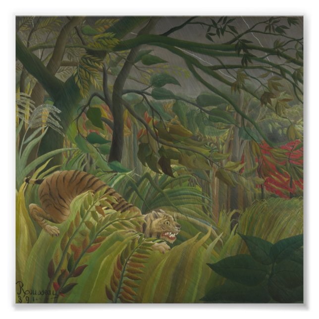 Foto Henri Rousseau - Sorprendido (Frente)