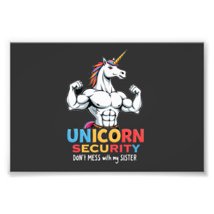 Foto Hermano Divertido Unicornio Seguridad No Te Metas 