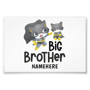Foto Hermano Mayor Gato Superhéroe Nombre Personalizado